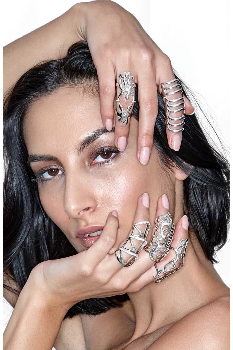 Splash Armour Ring, Alternate, color, Sterling Silver