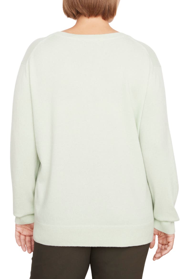 Weekend V-Neck Cashmere Sweater, Alternate, color, VERDITE