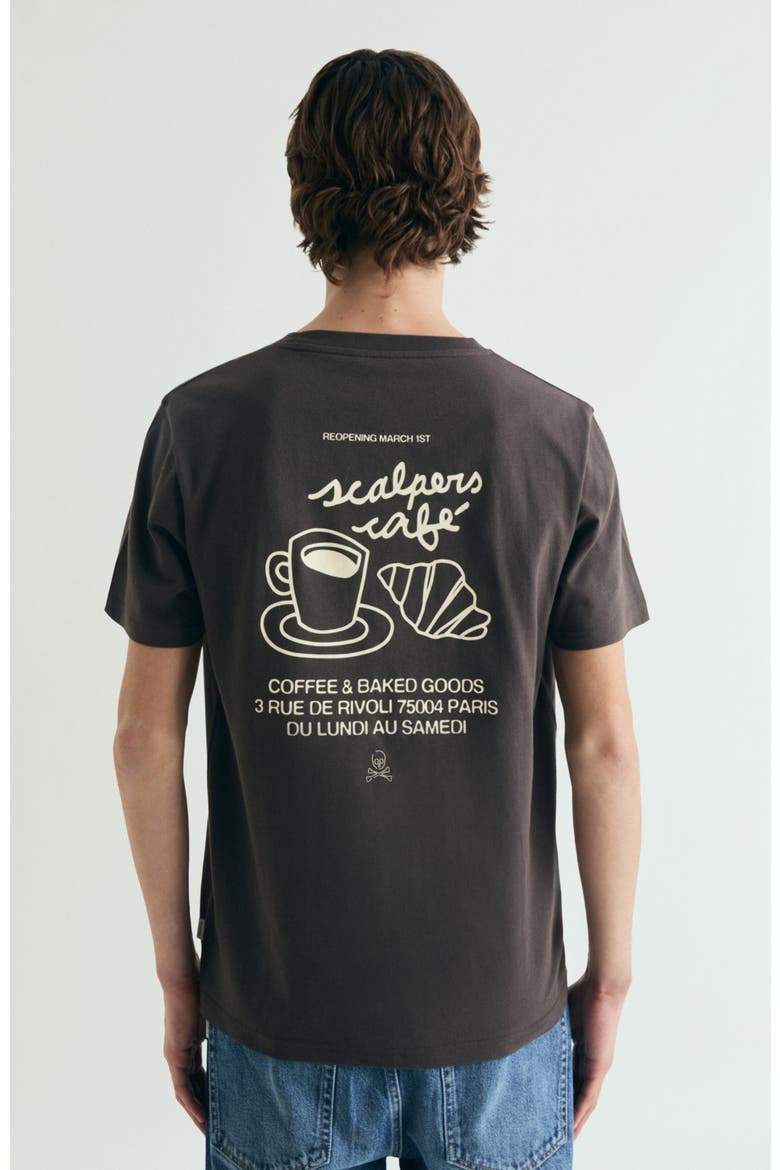Print T-Shirt Brown, Alternate, color, DarkBrown