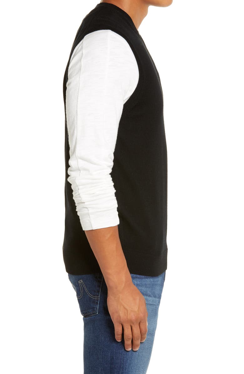 Nordstrom Men's Shop Merino Wool Sweater Vest, Alternate, color, 
