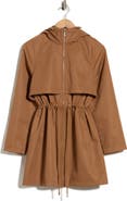 Kate Spade New York Magic Print Hooded Water Resistant Raincoat