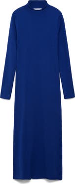 MANGO Perkins Long Sleeve Knit Dress