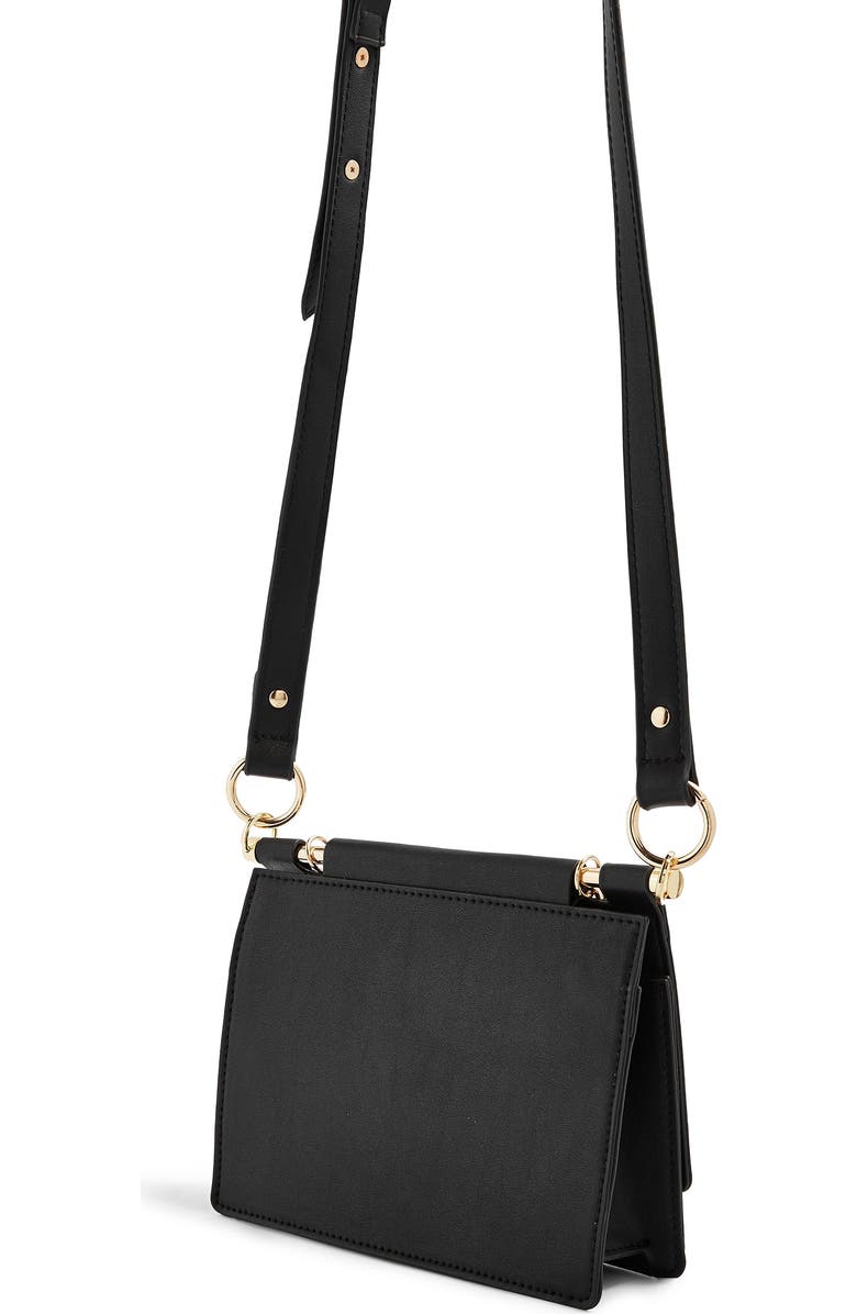 Topshop Tropic Chain Faux Leather Shoulder Bag, Alternate, color,