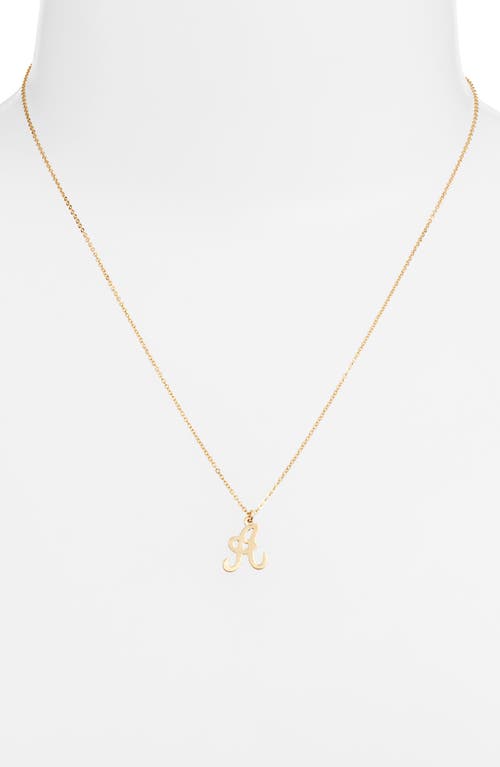 Set & Stones Gianna Initial Pendant Necklace In Gold/a