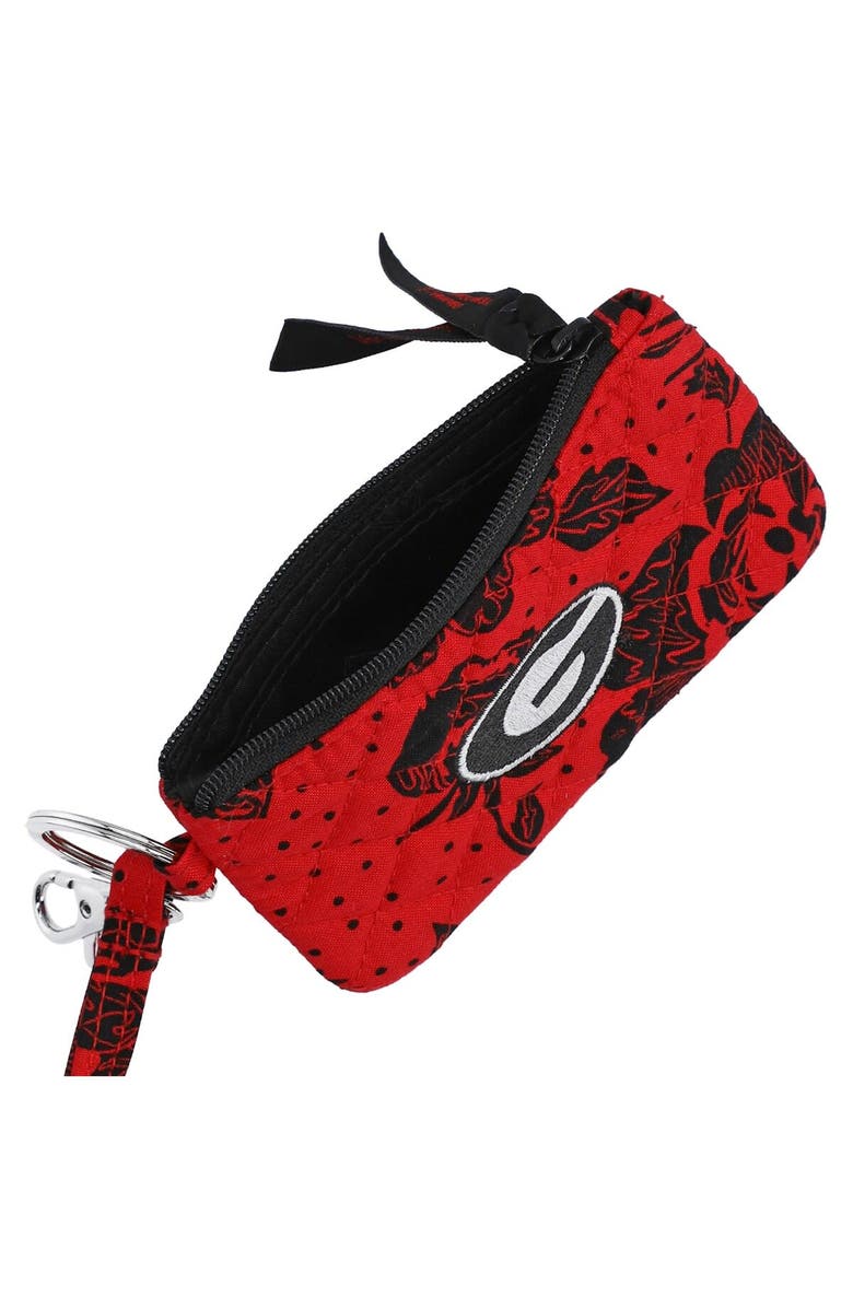 VERA BRADLEY Georgia Bulldogs Rain Garden Zip ID Lanyard, Alternate, color,