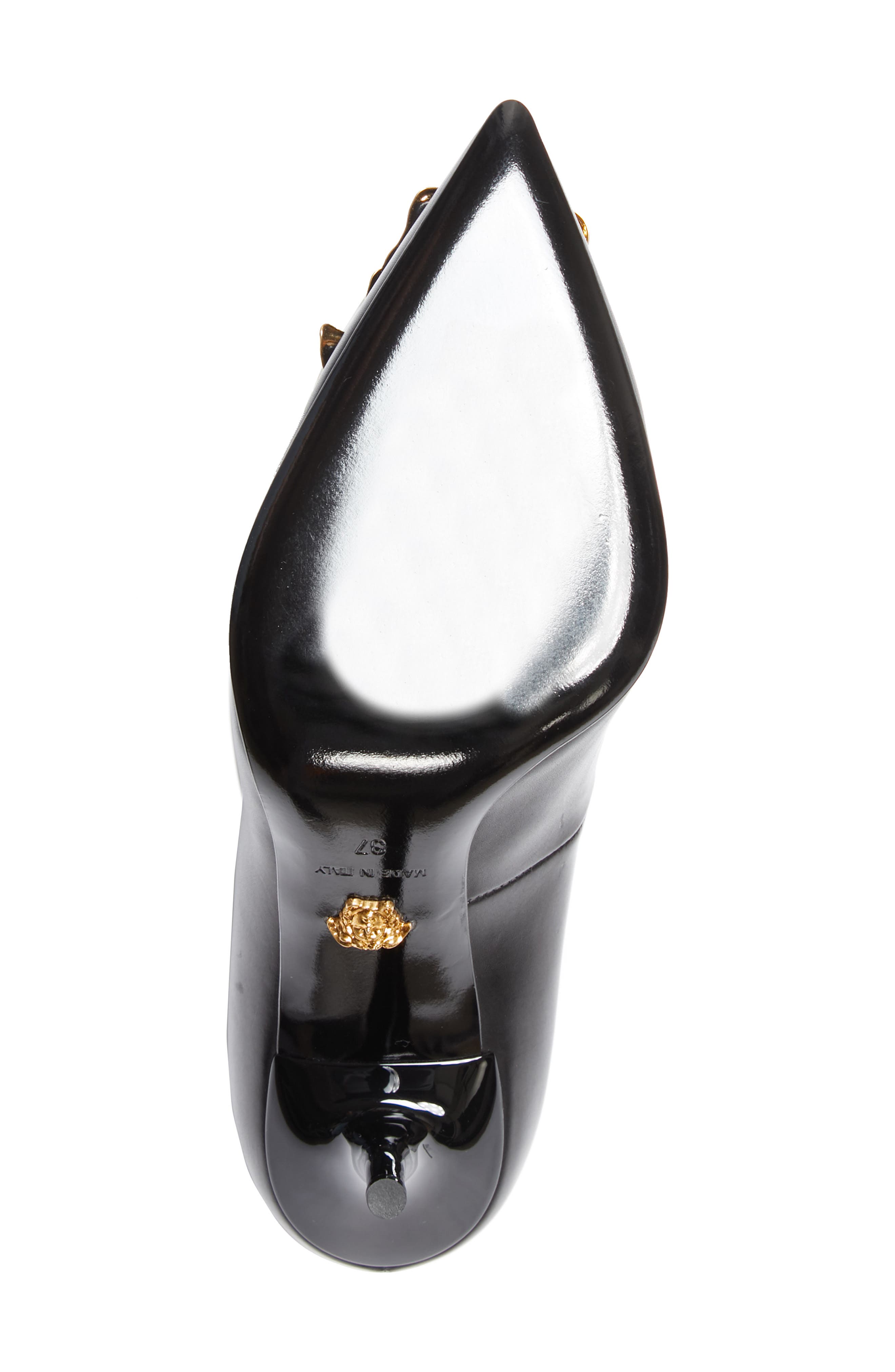 Versace Palazzo Medusa Pointed Toe Pump, Alternate, color, 