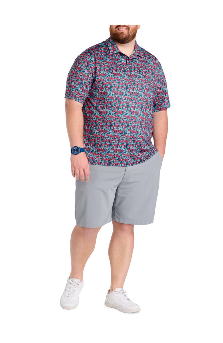 Reebok Big & Tall Island Floral Americana Polo Shirt, Alternate, color, Multi