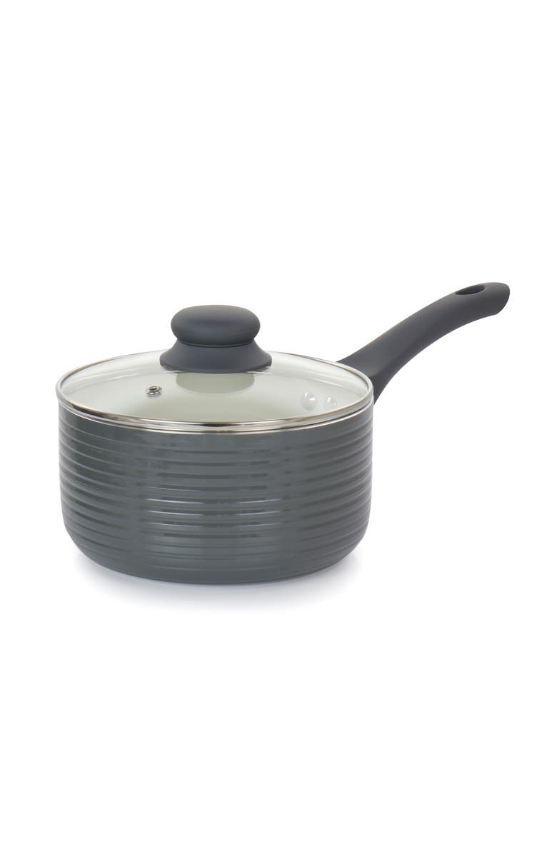 OSTER Ridge Valley 8 Piece Aluminum Nonstick Cookware Set, Alternate, color, Grey