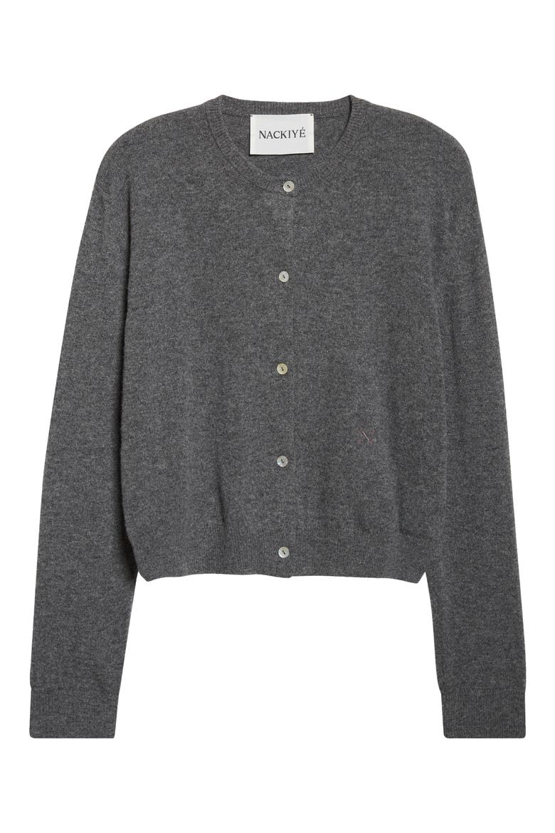 Seashell Cashmere Cardigan, Alternate, color, SMOKE MAYFAIR