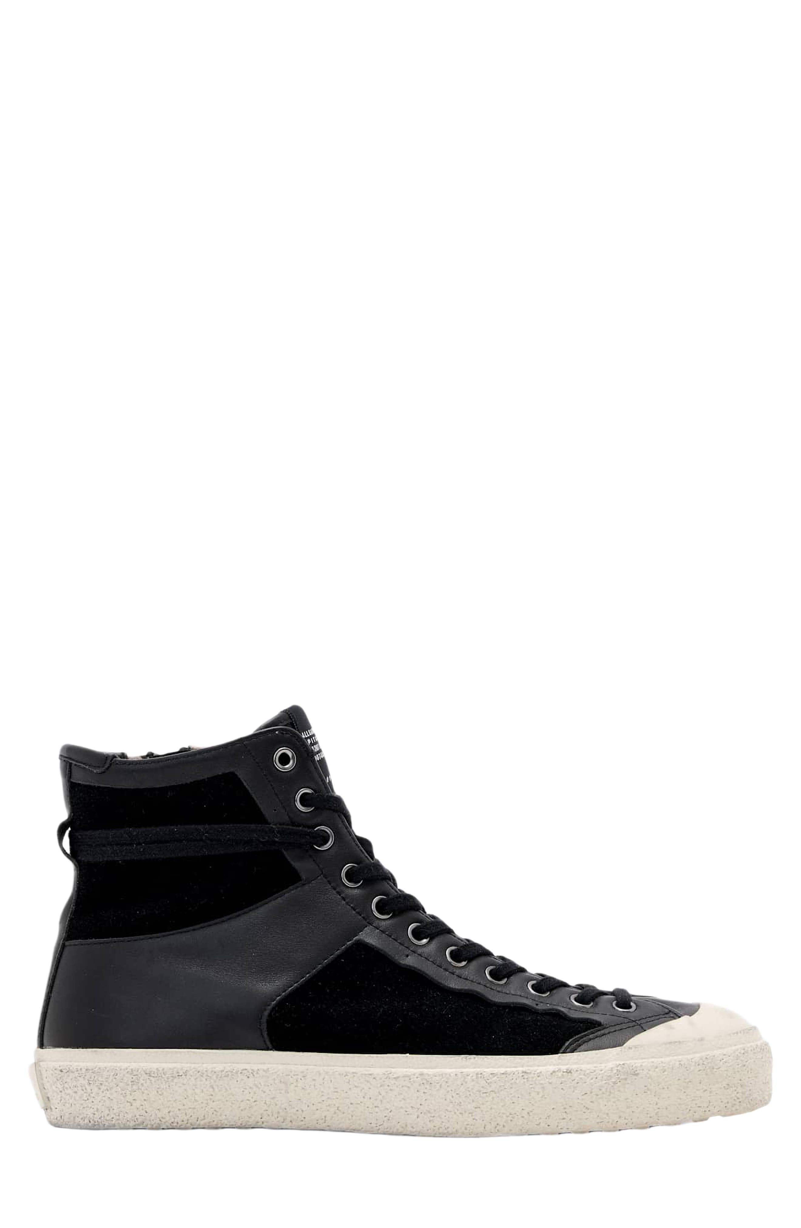 Numont High Top Sneaker, Alternate, color, BLACK/ CHALK WHITE