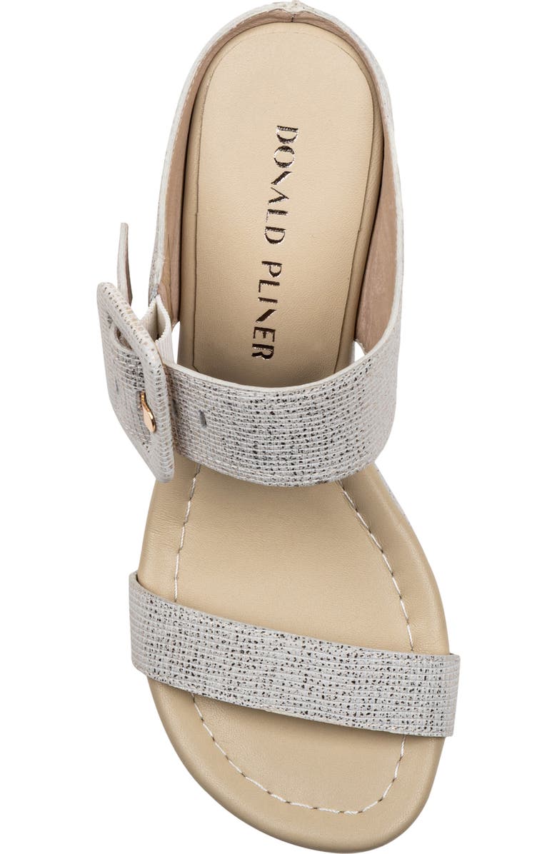 Donald Pliner Gizelle Platform Wedge Sandal, Alternate, color, Platinum