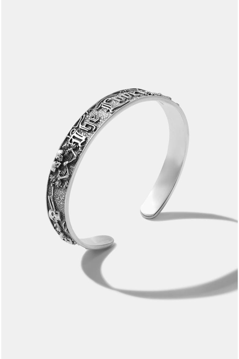 Amorata Lovers Sterling Silver Bangle, Alternate, color, Silver