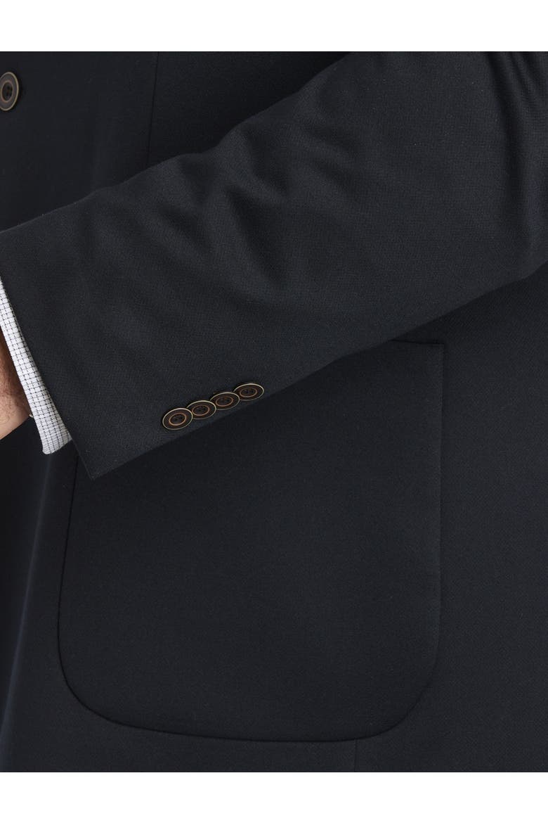 Big & Tall Classic Knit Blazer, Alternate, color, BLACK