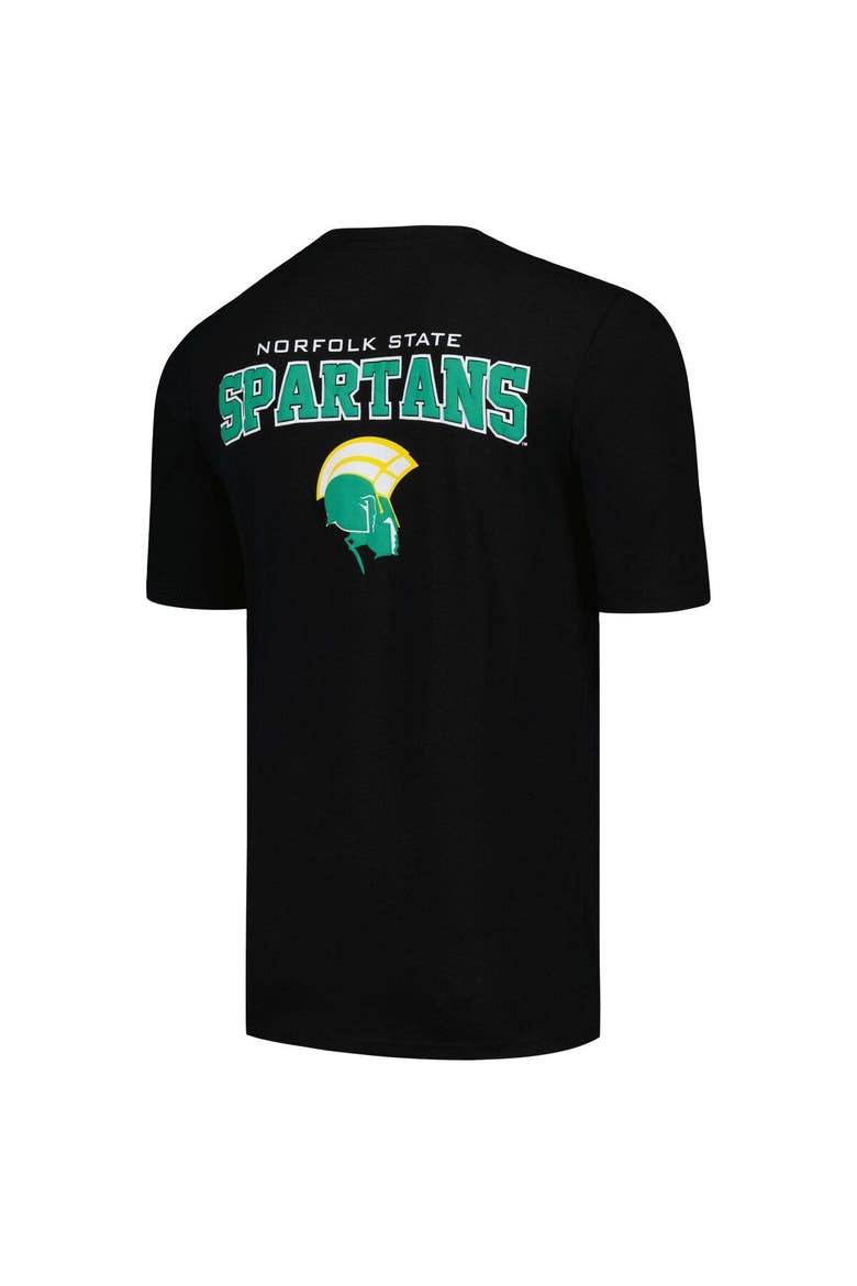 Men's FISLL Black Norfolk State Spartans Applique T-Shirt, Alternate, color, Black