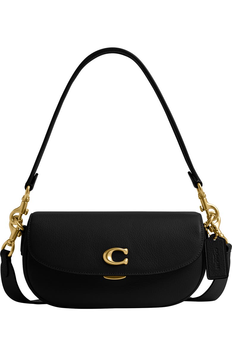 COACH Pebbled Crossbody Bag, Main, color,