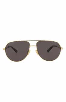 Bottega Veneta 57mm Aviator Sunglasses
