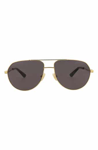 Bottega Veneta 57mm Aviator Sunglasses