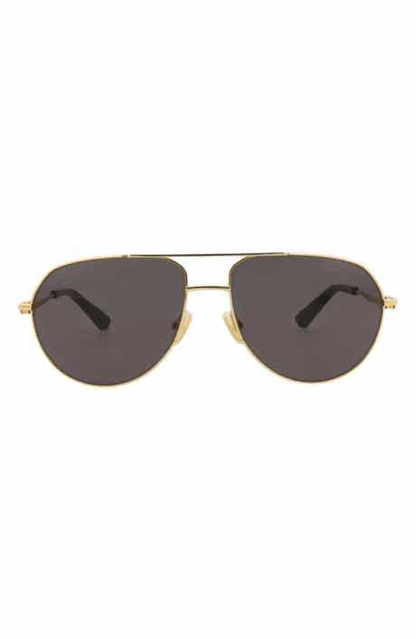 Bottega Veneta 57mm Aviator Sunglasses