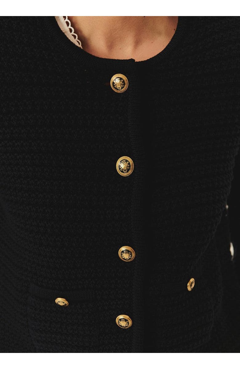 Exquise Joanna Essential Lightweight Knit Cardigan, Alternate, color, Navy Blue