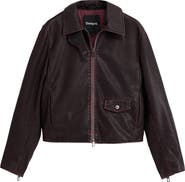 Desigual Weathered Faux Leather Jacket