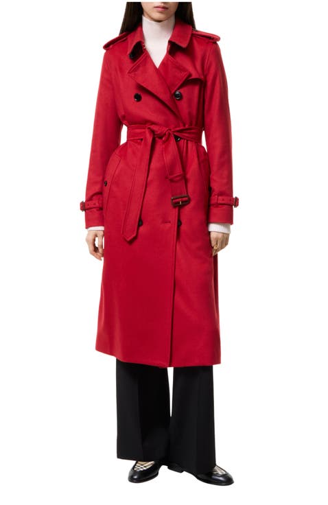 Long Cashmere Kensington Trench Coat