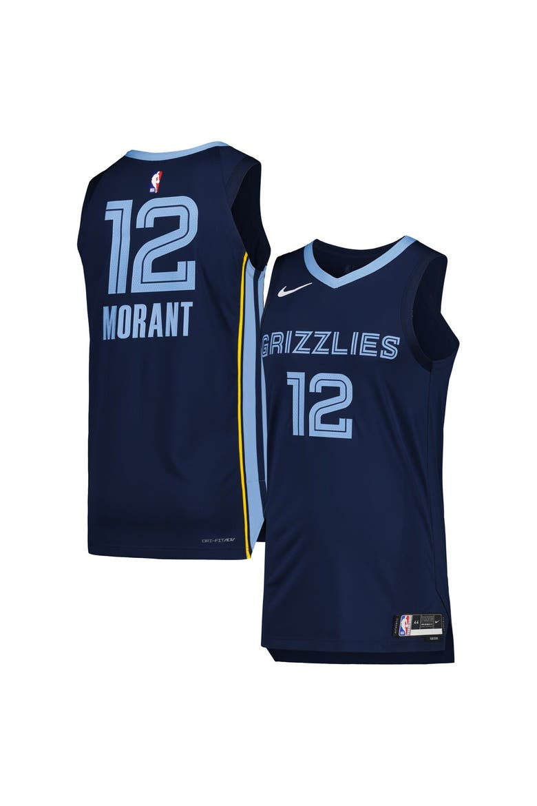 Men's Nike Ja Morant Navy Memphis Grizzlies Authentic Jersey - Icon Edition, Main, color, Navy