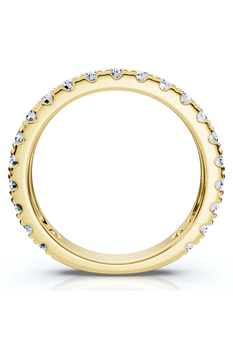 .84Ct Women's Diamond 3/4 Eternity Wedding Ring 14k Gold Lab Grown, Alternate, color, 14k Yellow Gold