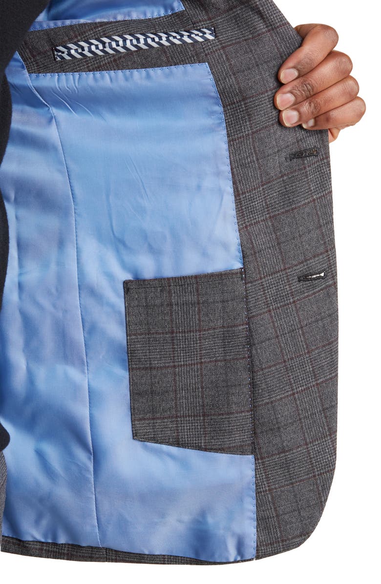 Original Penguin Plaid Wool Blend Suit, Alternate, color, 