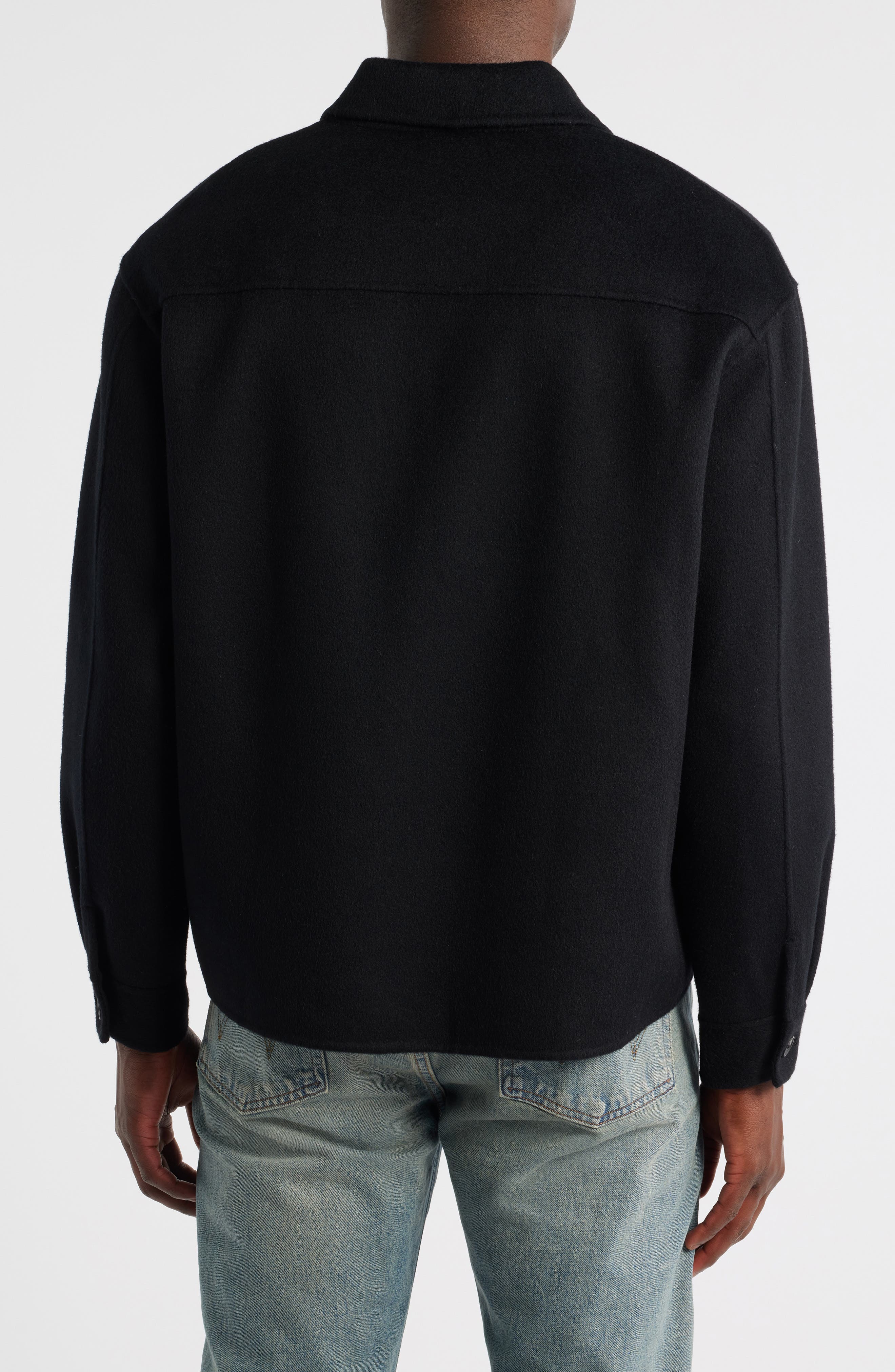 Double Face Wool Shirt Jacket - image 2