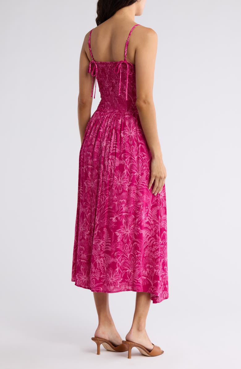 Lush Smocked Drop Waist Maxi Dress, Alternate, color,