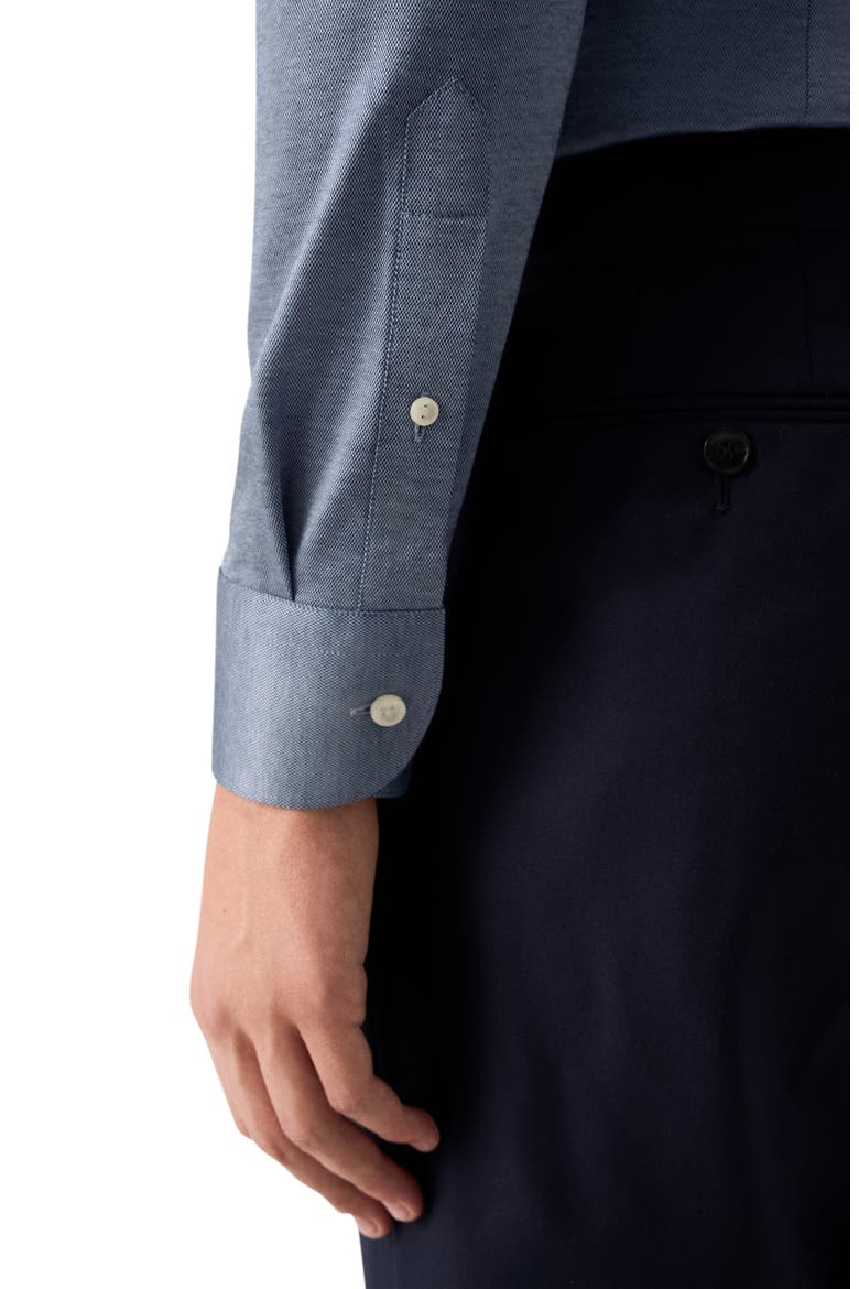 Contemporary Fit Filo Di Scozia Knit Shirt, Alternate, color, DARK BLUE