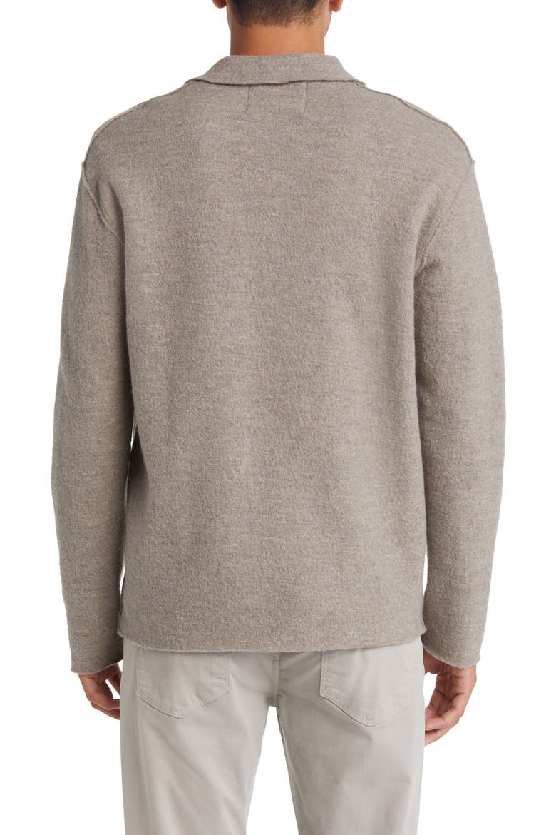 Jonas Boiled Wool Shirt Jacket, Alternate, color, KHAKI