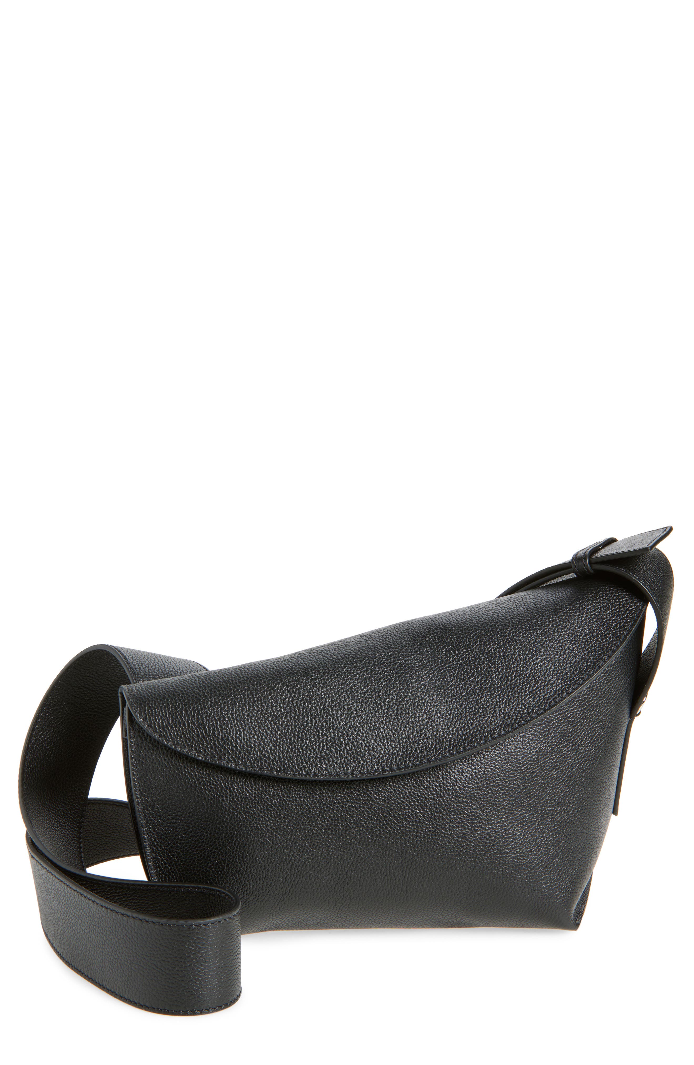 McQueen Large T-Bar Leather Sling Bag, Main, color, 