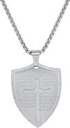 HMY JEWELRY The Shield of Faith Pendant Necklace