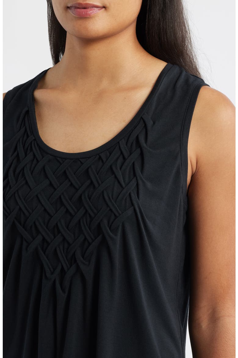 Kauai Lattice Tank Top, Alternate, color, BLACK