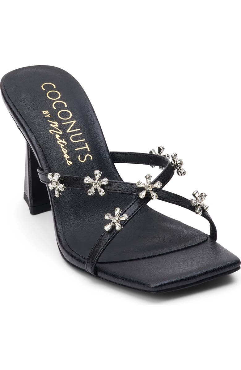 Coconuts by Matisse Levi Crystal Flower Slide Sandal, Main, color,