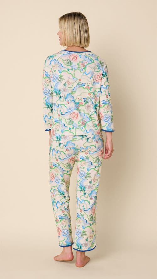 The Cat's Pajamas Pima Knit Simple Set In Brown