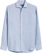 Peter Millar Astino Lino Tailored Fit Linen Button-Up Shirt