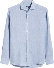 Peter Millar Astino Lino Tailored Fit Linen Button-Up Shirt