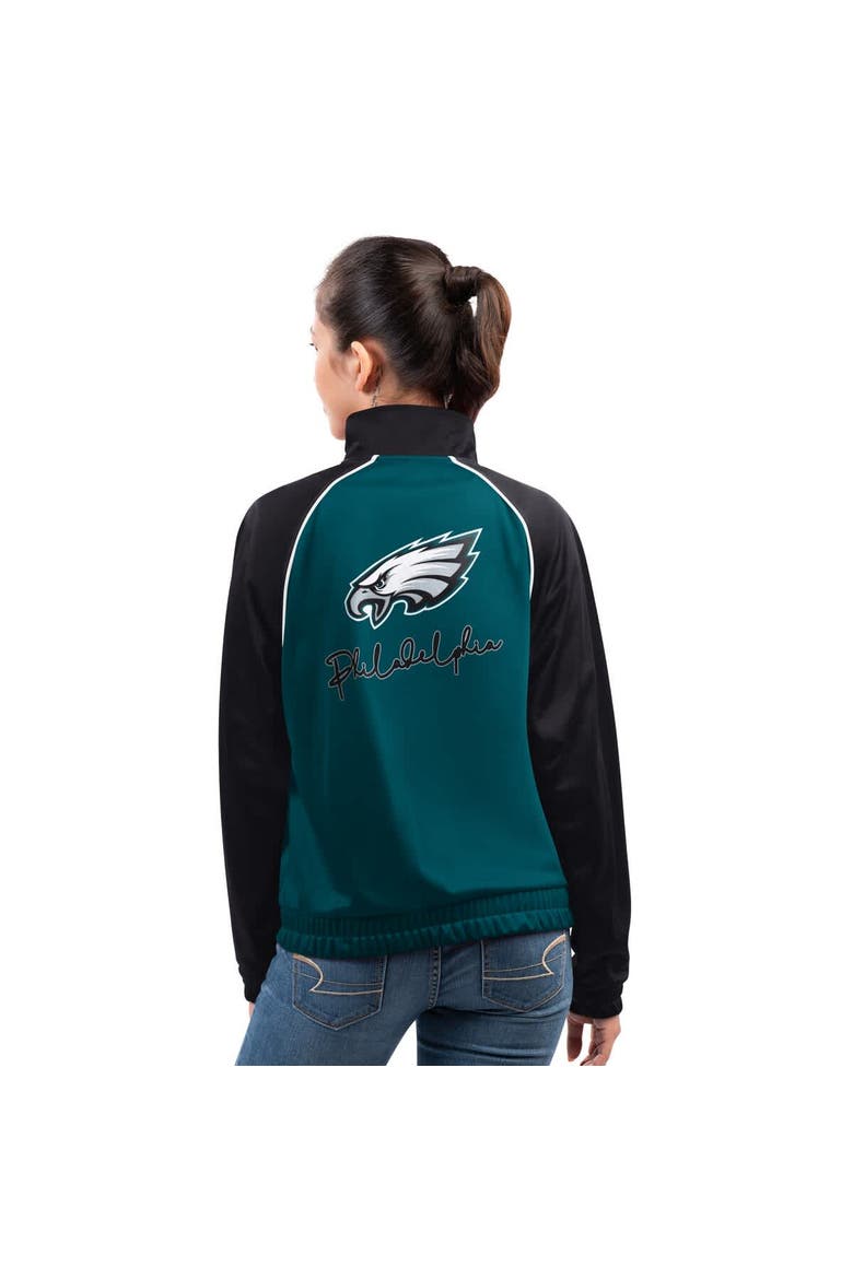 Women's G-III 4Her by Carl Banks Midnight Green Philadelphia Eagles Replay Full-Zip Track Jacket, Alternate, color, Green