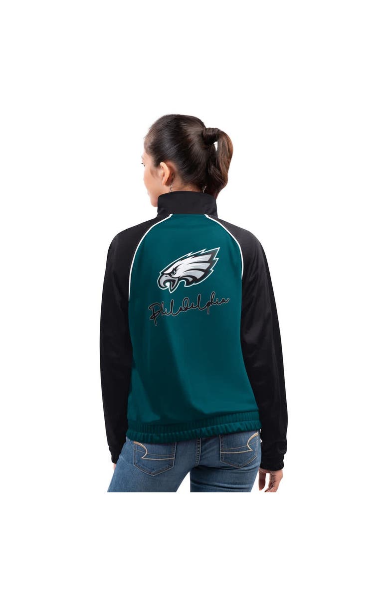 G-III 4HER BY CARL BANKS Women's G-III 4Her by Carl Banks Midnight Green Philadelphia Eagles Replay Full-Zip Track Jacket, Alternate, color, Green
