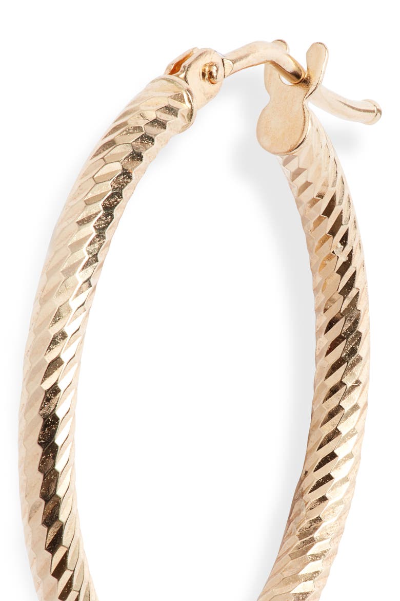 14K Gold Twisted Rope Hoop Earrings, Alternate, color, 14K YELLOW GOLD