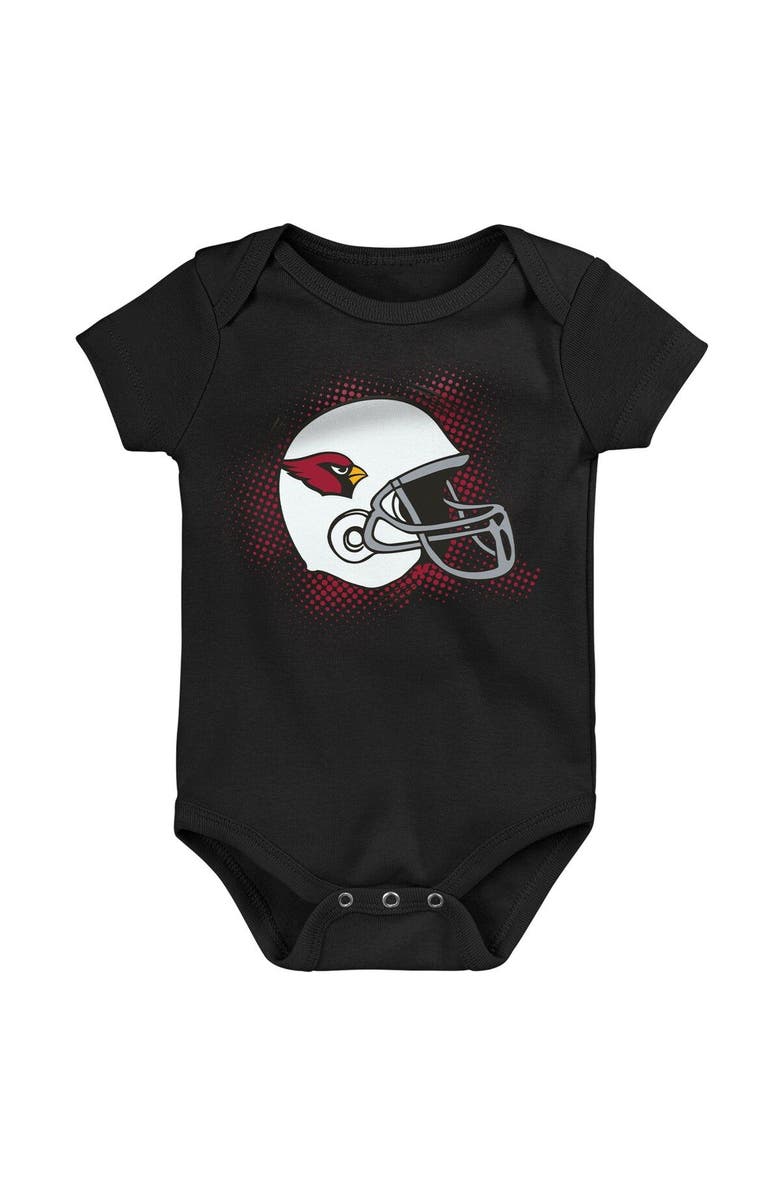 Outerstuff Infant Cardinal/Black/Heathered Gray Arizona Cardinals 3-Pack Game On Bodysuit Set, Alternate, color, Cardinal