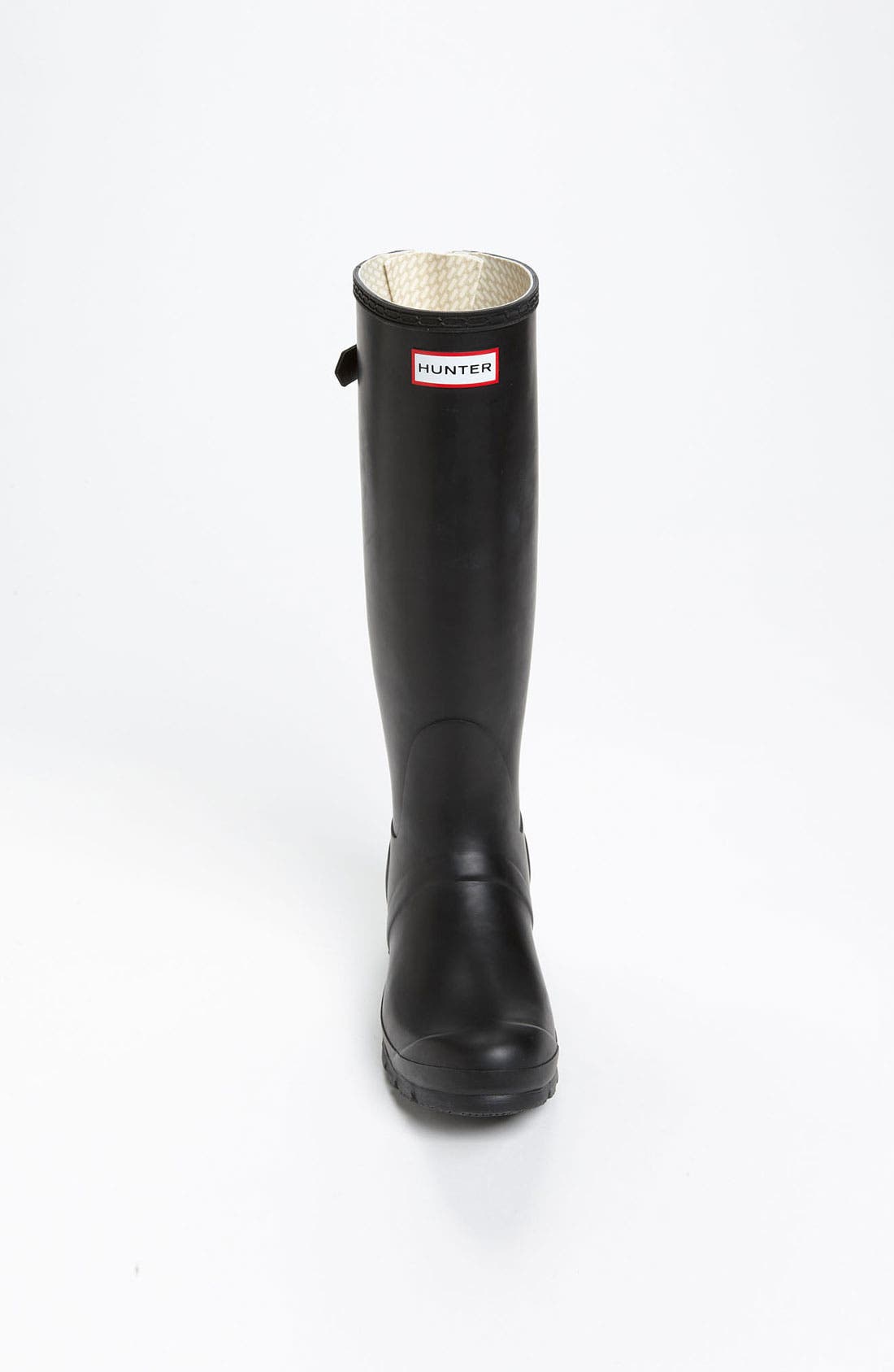 Original Tall Adjustable Back Waterproof Rain Boot, Alternate, color, BLACK/ ENAMEL
