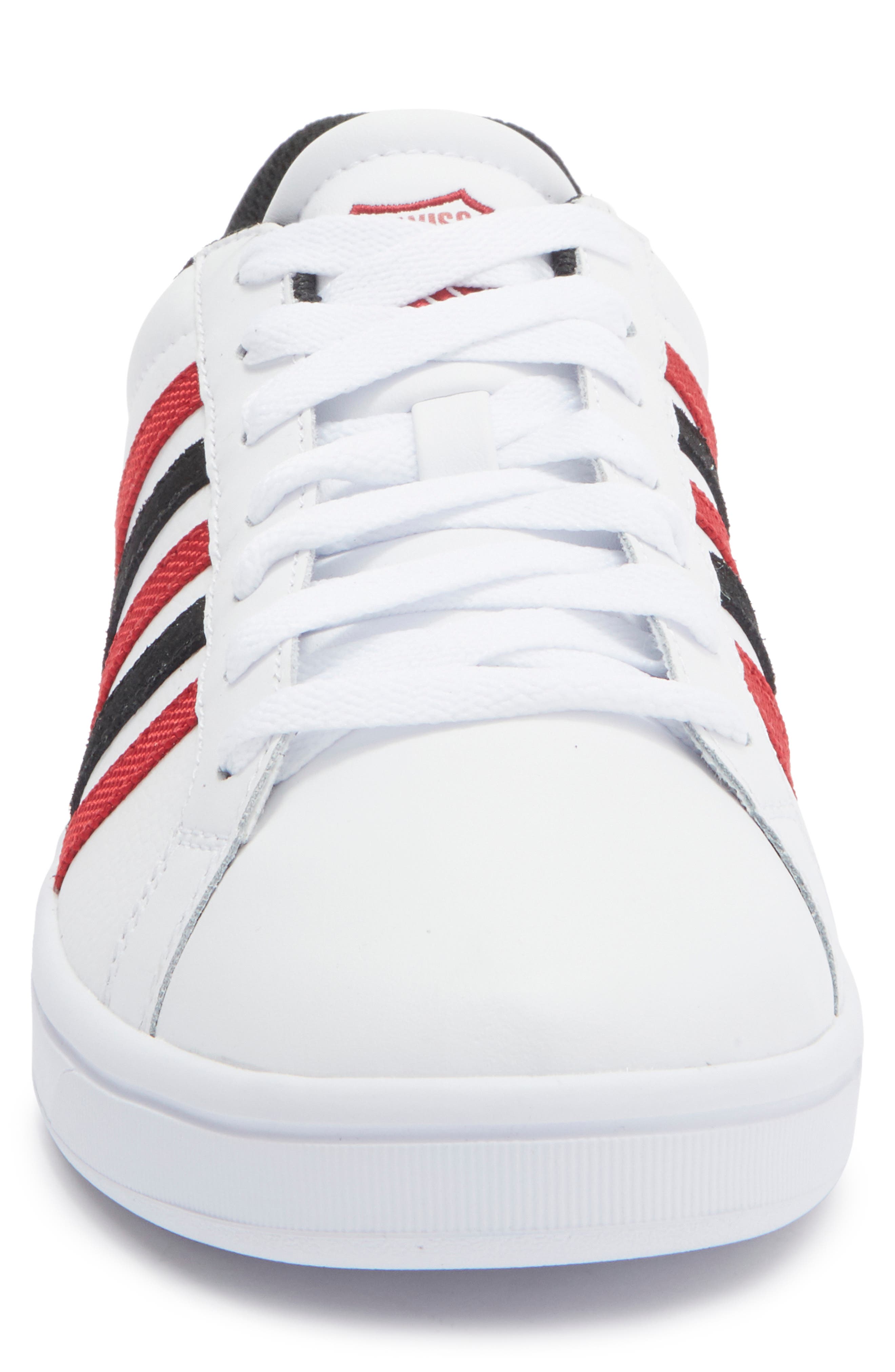 K-Swiss Court Tiebreak Sneaker, Alternate, color, White/ Jester Red/ Blk