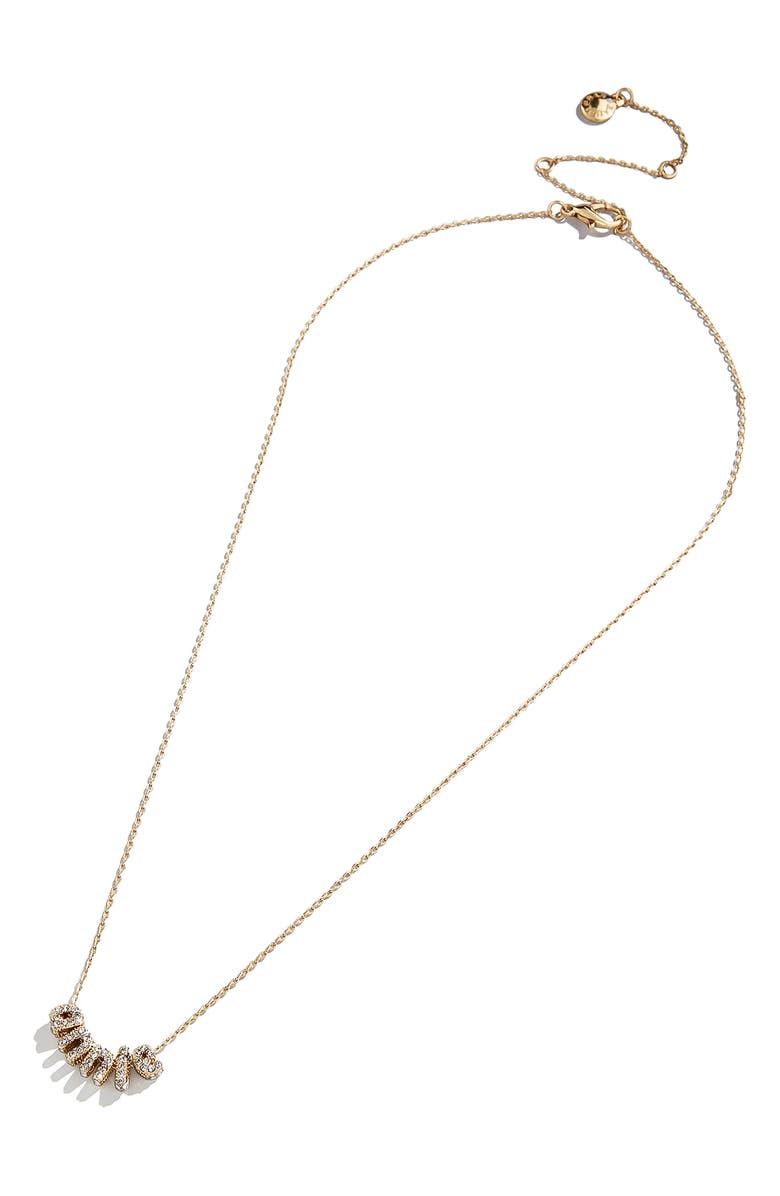 Custom Bubble Letter Pendant Necklace