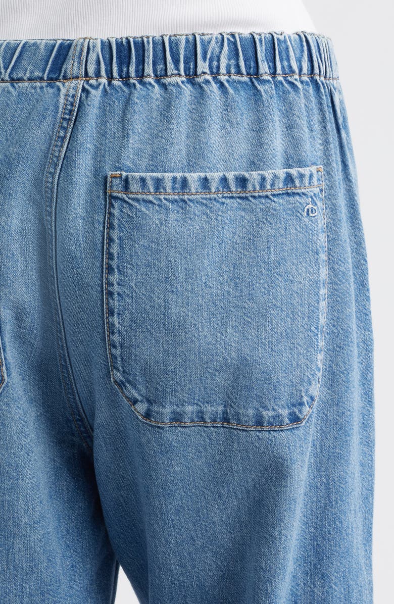 rag & bone Featherweight Logan Pull-On Wide Leg Track Jeans, Alternate, color,