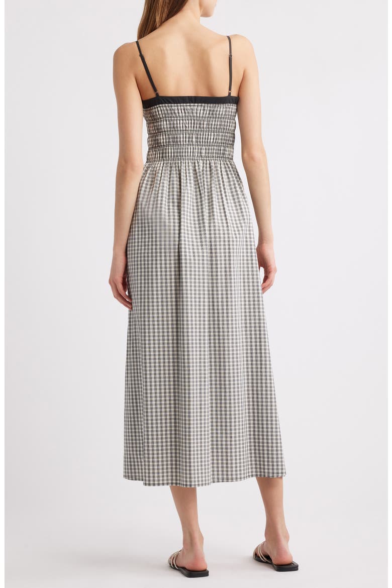 Primrose Gingham A-Line Dress, Alternate, color, IVORY/ JET GINGHAM