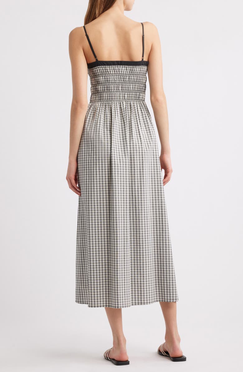 Rails Primrose Gingham A-Line Dress, Alternate, color, Ivory/ Jet Gingham