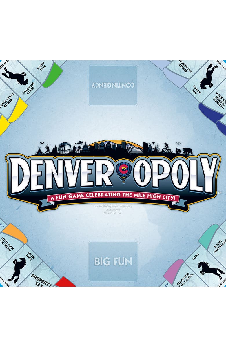 Late for the Sky Denveropoly Themed Family Board Game, Ages 8+, Alternate, color, Multicolored